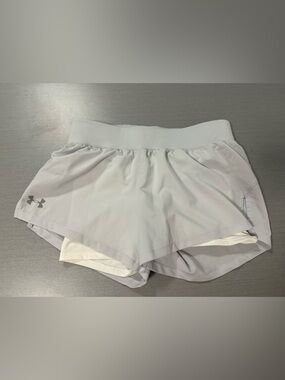 Under Armour HeatGear White Running Shorts Women’s Size Small